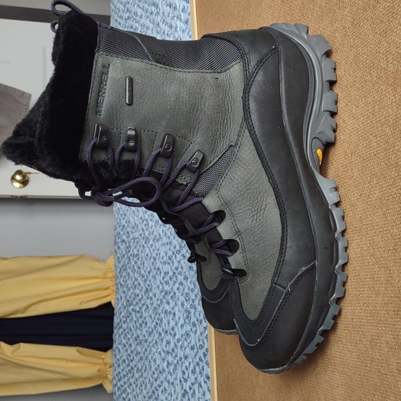 Merrell Thermo Rhea Mid Waterproof Snowboots In Women's Size 9 - Picture 4 of 16